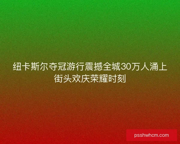 纽卡斯尔夺冠游行震撼全城30万人涌上街头欢庆荣耀时刻
